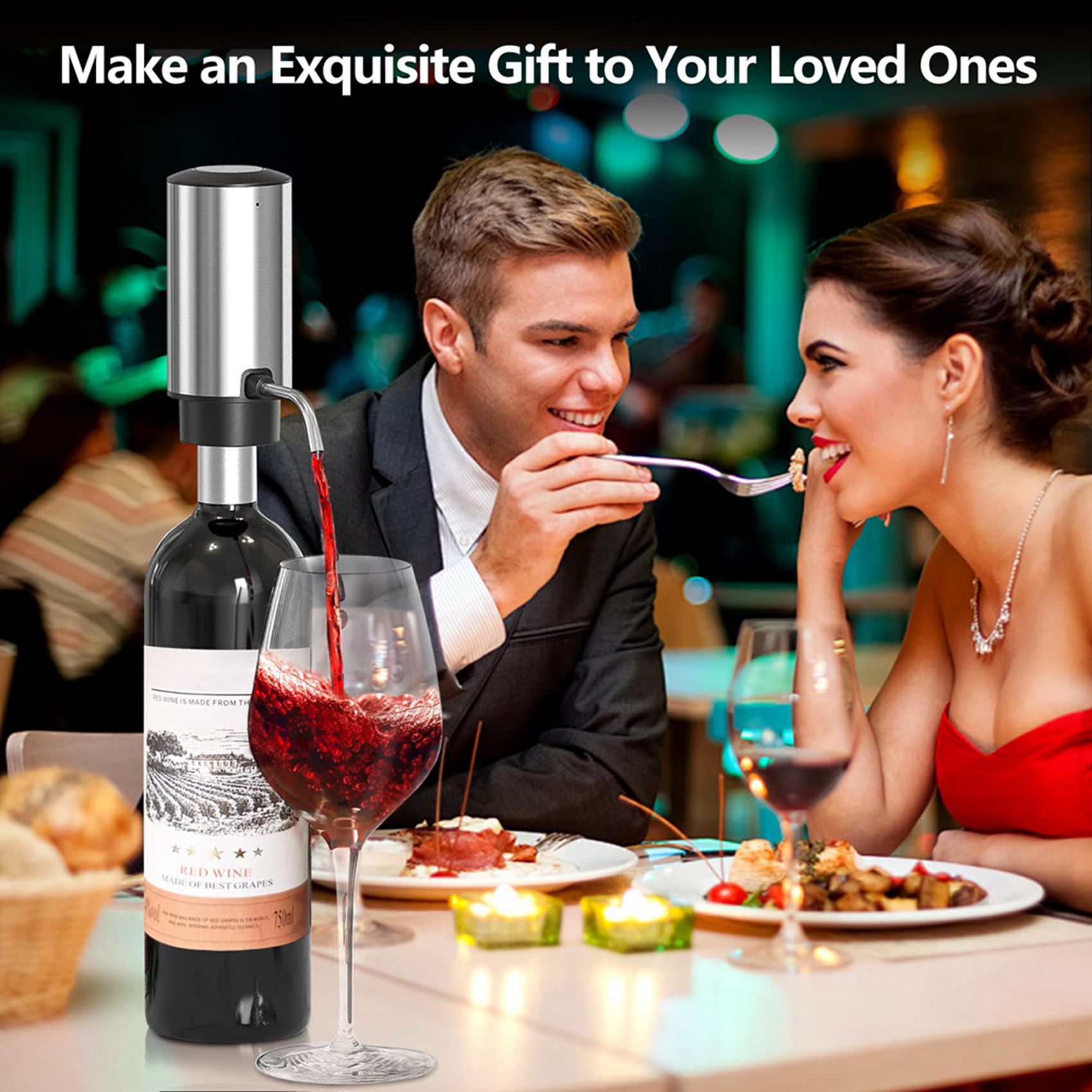 Decanter Aerator Set - A69E4X 전기 와인 에어레이터 와인 디캔터