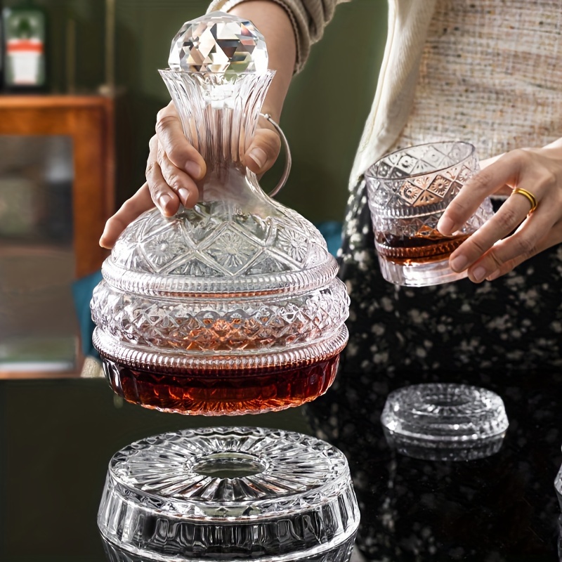 Decanter Aerator Set - 크리스탈 와인 디캔터 우아한 손으로 만들어진