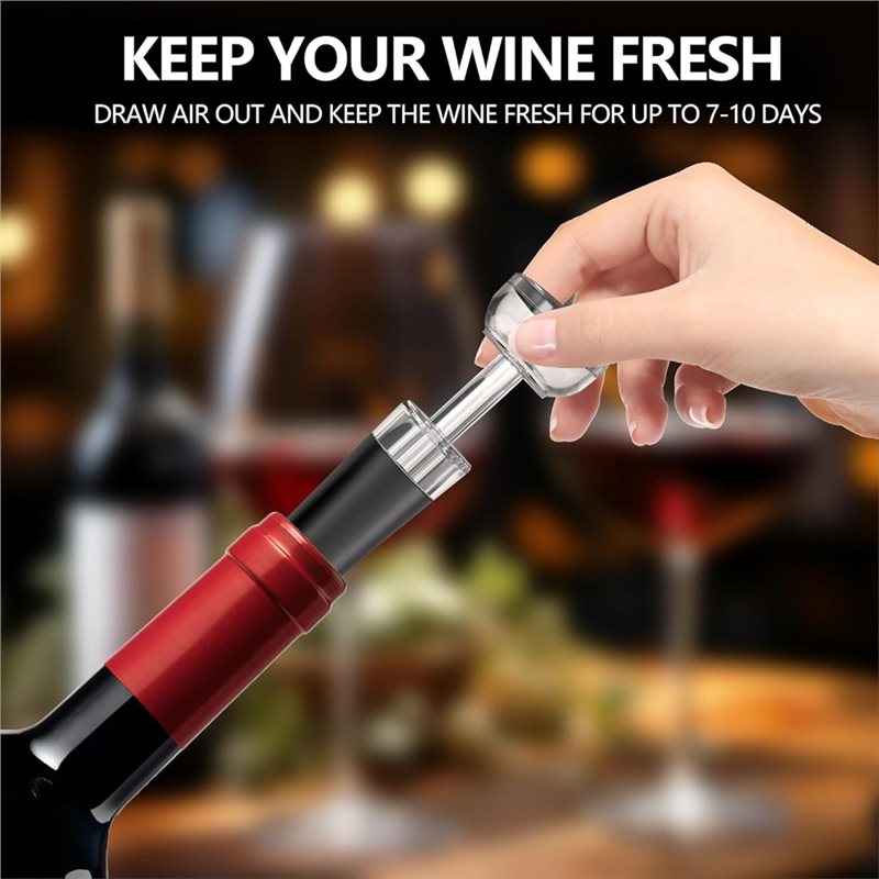 A84G-전기 와인 오프너 4-in-1 충전식 와인 에 - Decanter Aerator Set 리뷰 및 가격