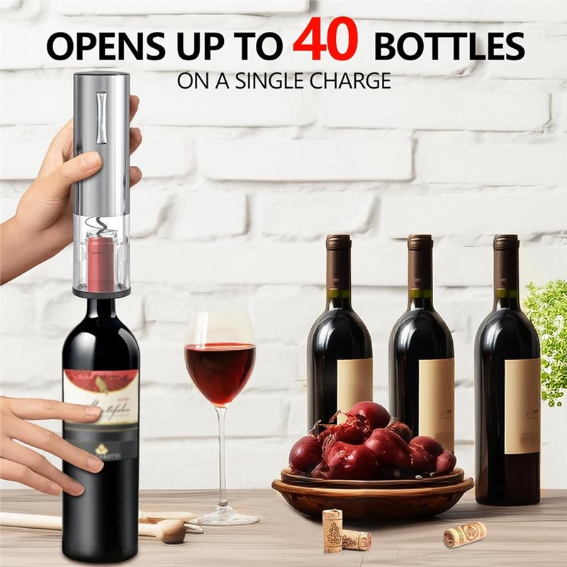 A84G-전기 와인 오프너 4-in-1 충전식 와인 에 - Decanter Aerator Set 리뷰 및 가격