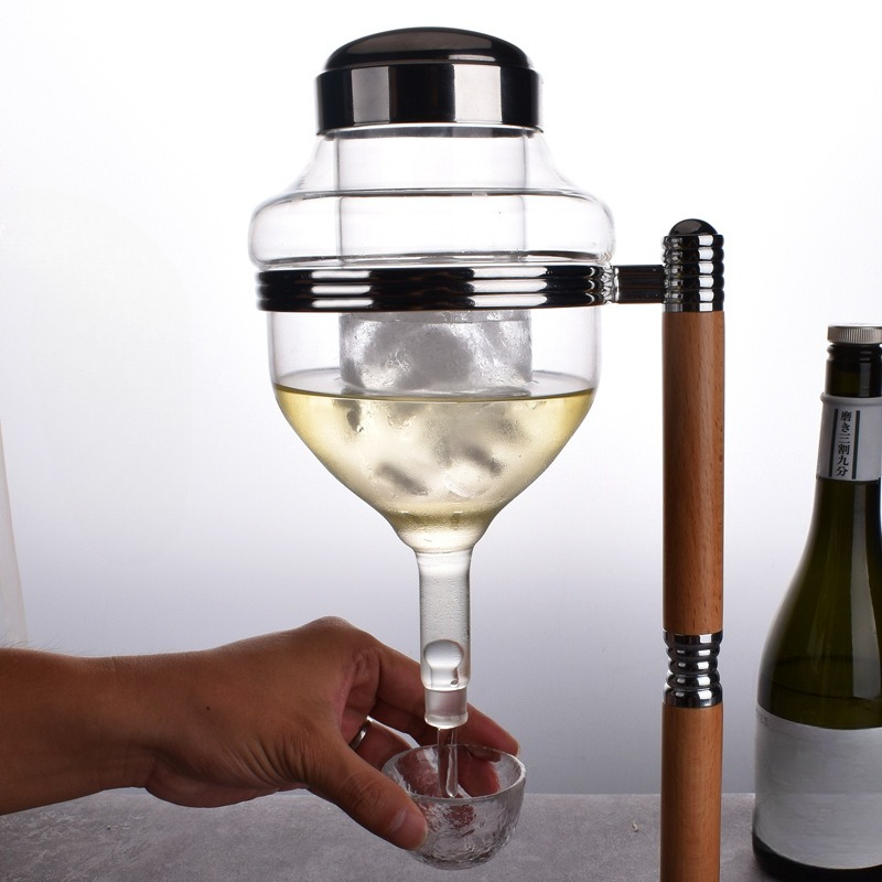 드립 플로우 사케 디캔터 세트, 빠른 얼음 냉각 유리  - Decanter Aerator Set 리뷰 및 가격