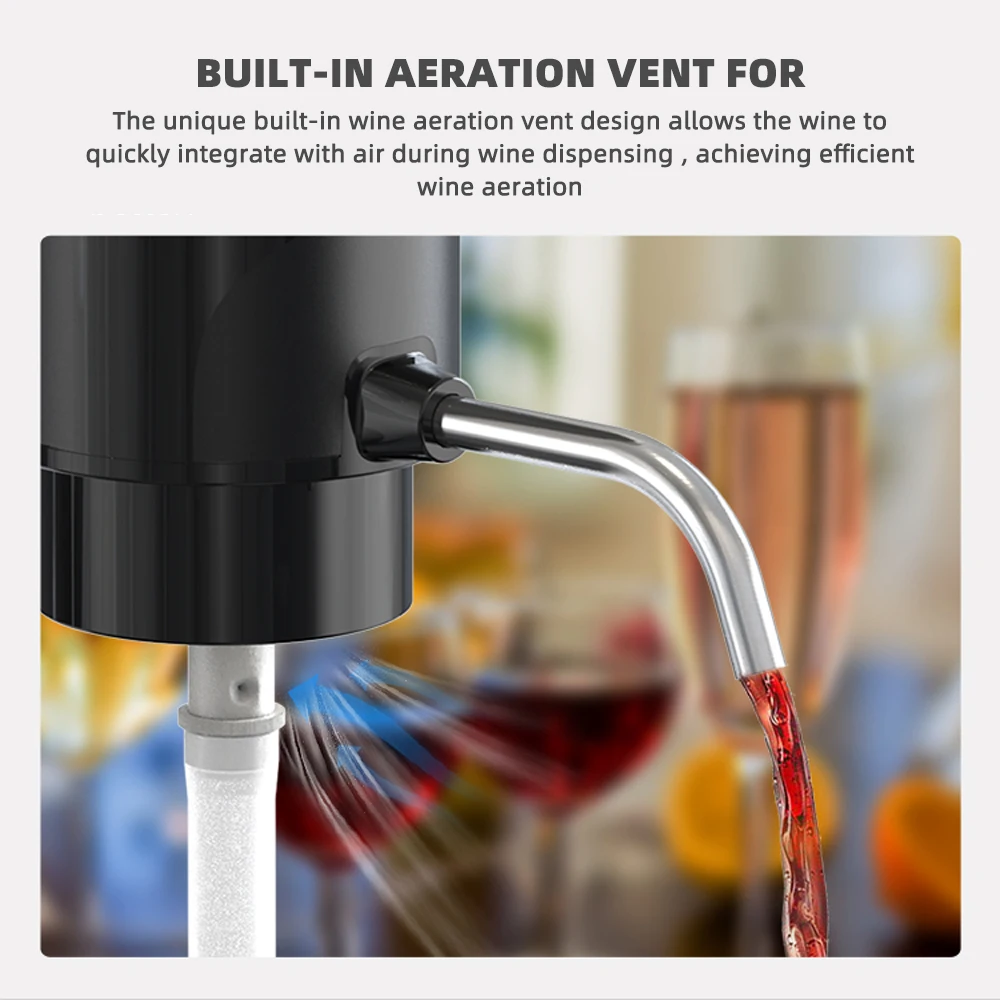 자동 와인 에어레이터 디펜서 충전식 원터치 전기 와인  - Decanter Aerator Set 리뷰 및 가격