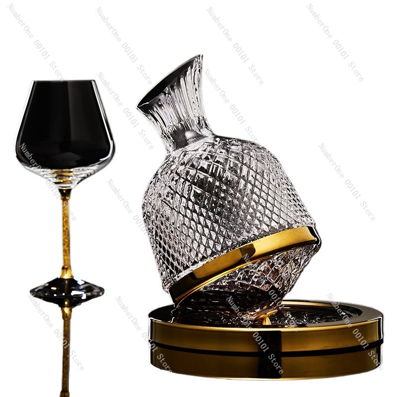 고급 크리스탈 와인 디캔터 세트, 넘어지지 않는 회전식 - Decanter Aerator Set 리뷰 및 가격