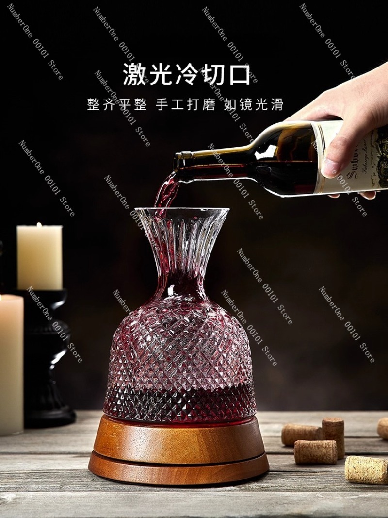 럭셔리 회전 와인 디캔터, 효율적인 에어레이팅 와인 디 - Decanter Aerator Set 리뷰 및 가격