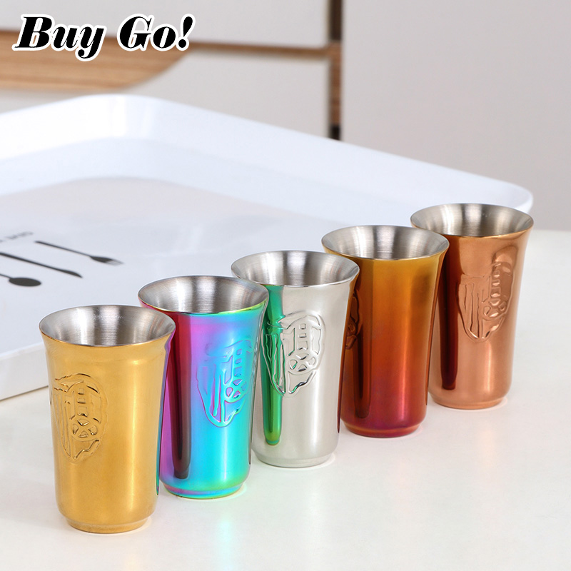 작은 컵이 달린 스테인리스 스틸 맥주병, 물병 냉각기, - Wine Beer Cooler Direct 리뷰 및 가격