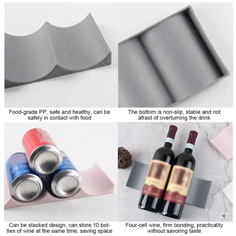 1Pc 쌓을 수 있는 와인병 홀더 조리대 와인 랙 정리 - Wine Beer Refrigerator 리뷰 및 가격