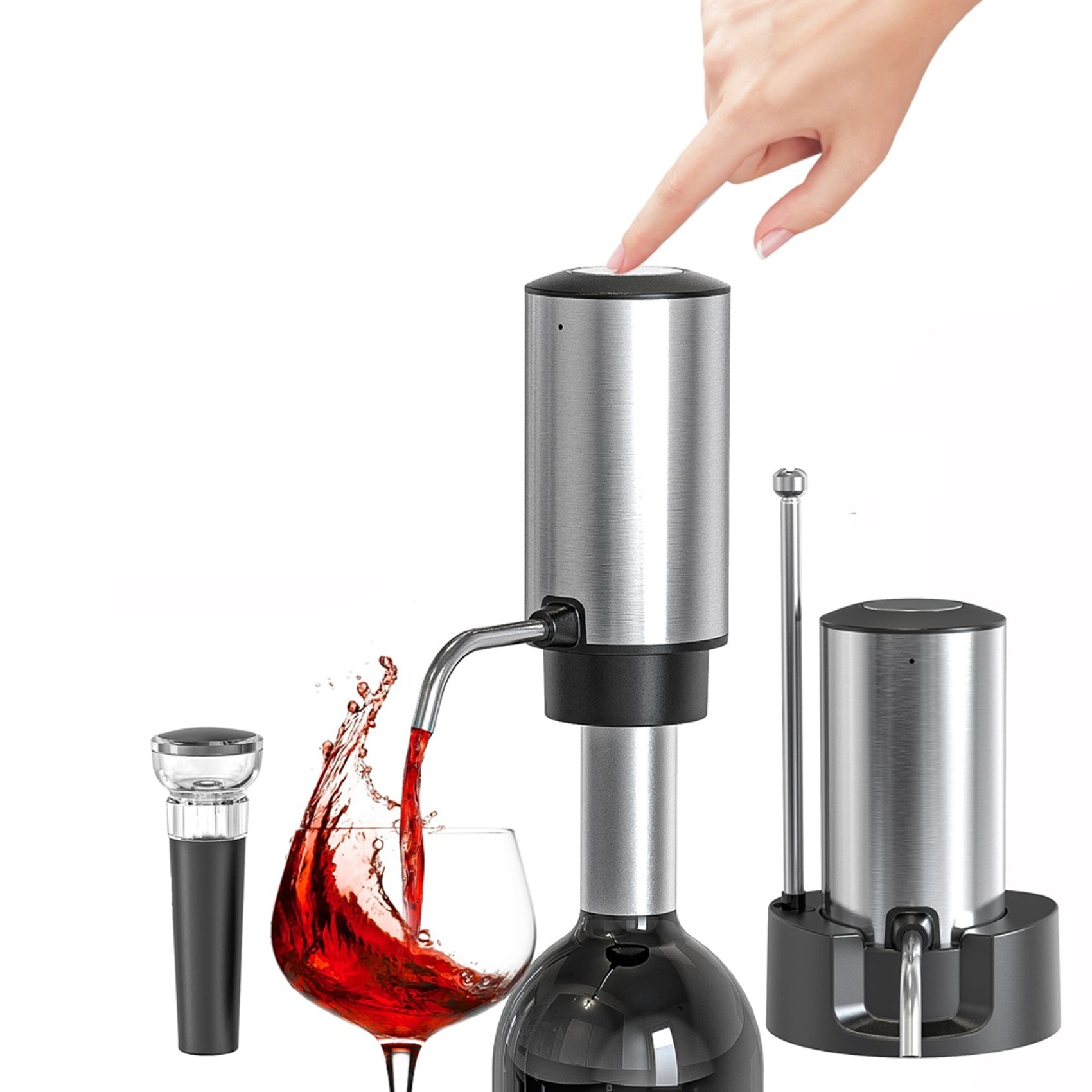 A69E4X 전기 와인 에어레이터 와인 디캔터 세트 충 - Decanter Aerator Set 리뷰 및 가격