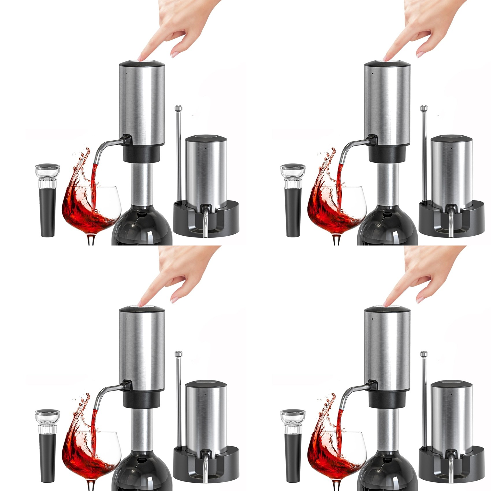 A69E4X 전기 와인 에어레이터 와인 디캔터 세트 충 - Decanter Aerator Set 리뷰 및 가격