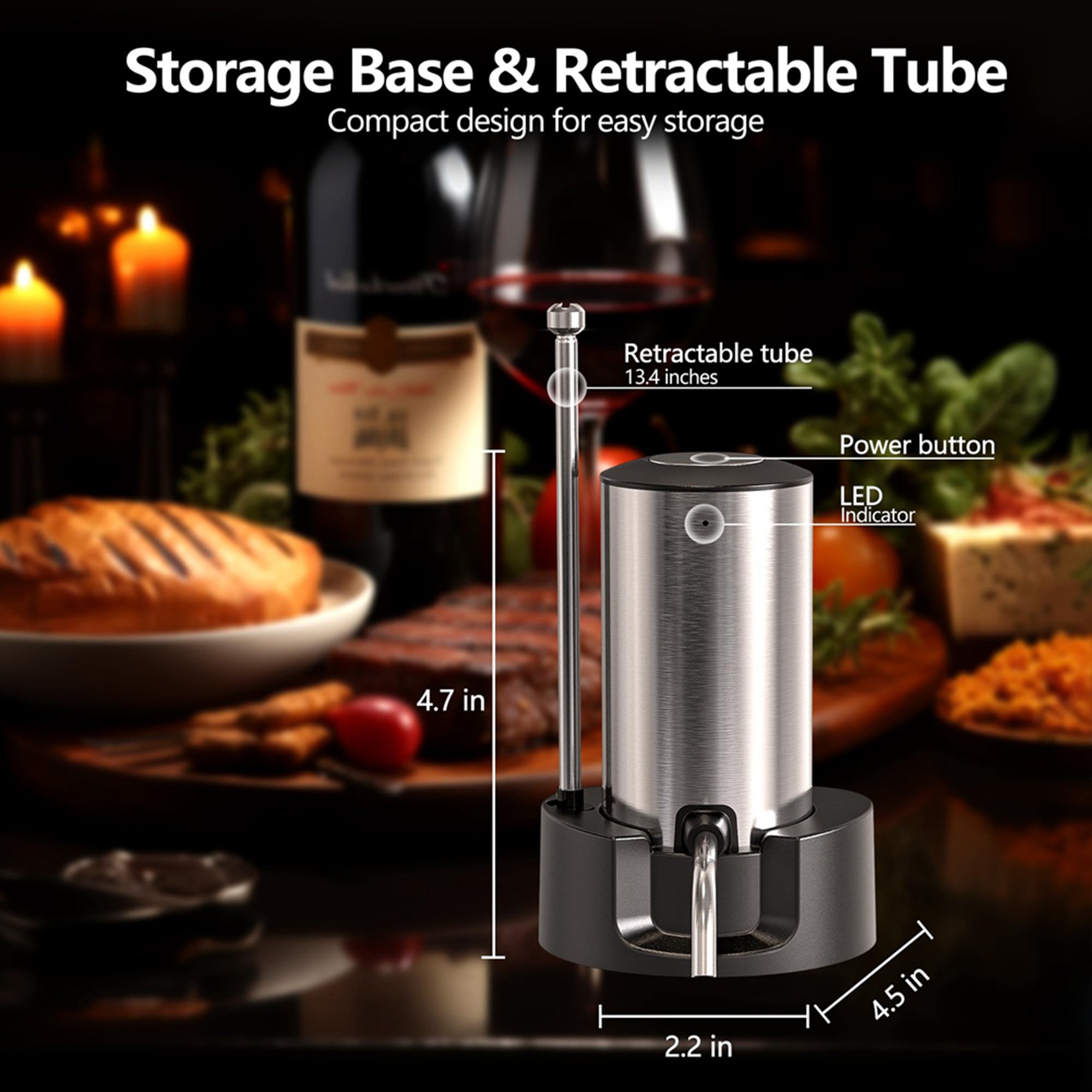 ABJI-4X 전기 와인 에어레이터 와인 디캔터 세트  - Decanter Aerator Set 리뷰 및 가격