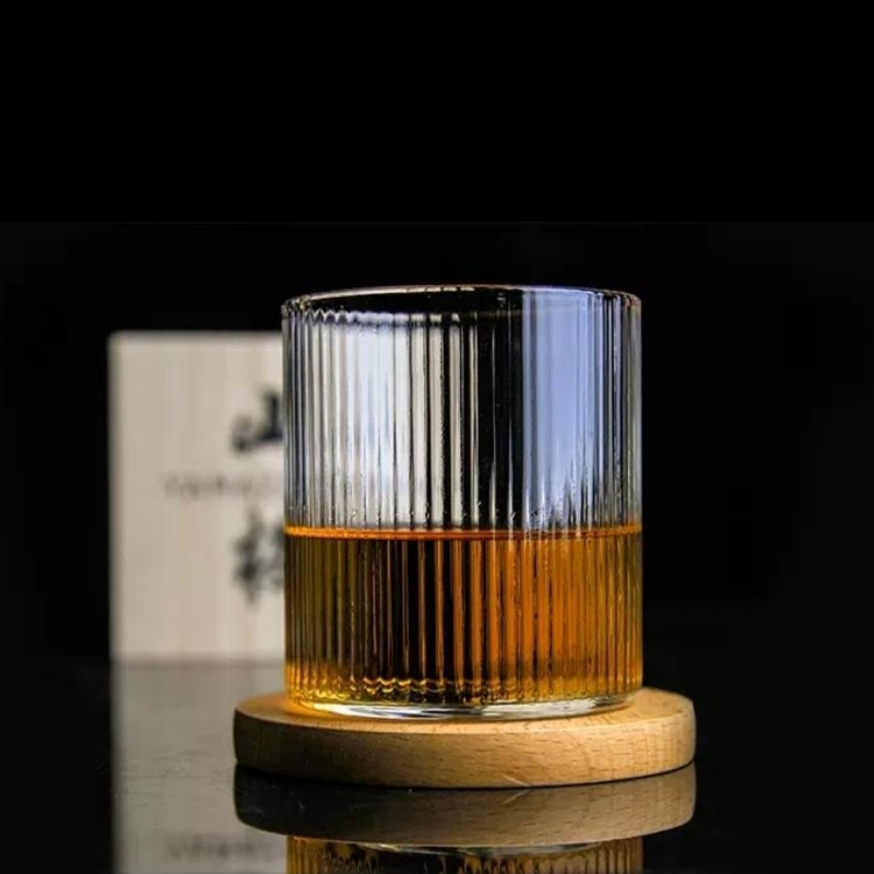 일본 스타일 디자인 감각의 물결무늬 스템리스 와인잔,  - Whisky Beer And Wine 리뷰 및 가격