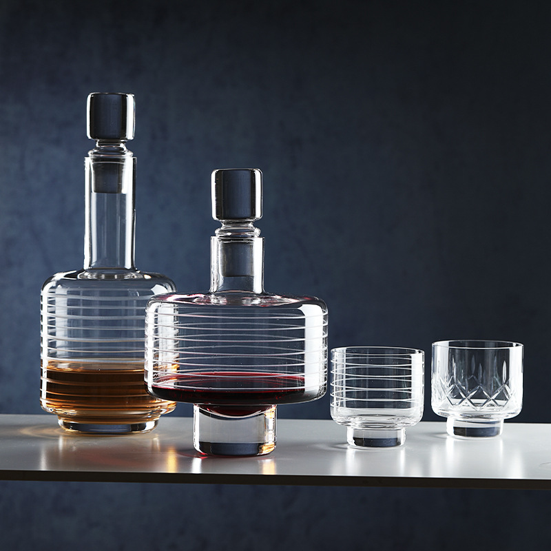 모던 미니멀 텍스처 크리스탈 주류 키트, 세련된 유리  - Decanter Aerator Set 리뷰 및 가격